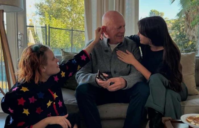 Bruce Willis’ daughters share rare photo of their father who suffered from dementia for two years