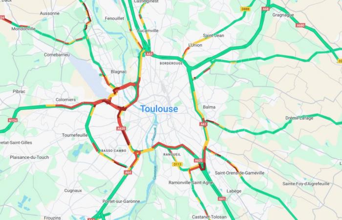 Live: complicated traffic on the Toulouse ring road this Friday evening