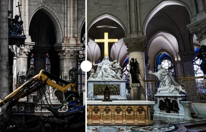 images of the cathedral restored after five years of work