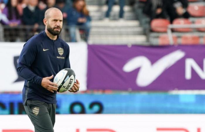 a very severe tackle from Frédéric Michalak to his players