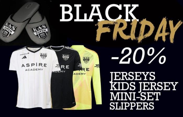 -20% on jerseys: Black Friday at KAS Eupen