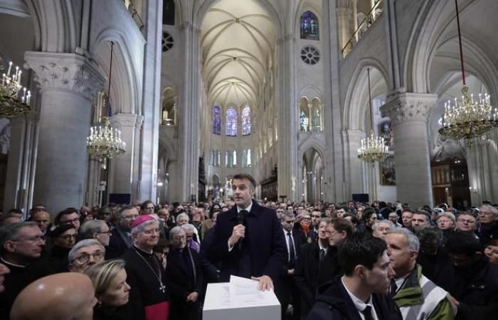 At Notre-Dame de Paris, Emmanuel Macron’s “successful bet”