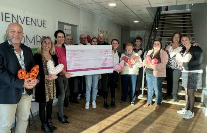 Presentation of check to the Artémis Association – Le Petit Journal