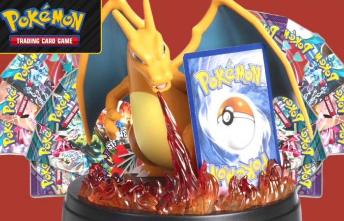 Get 10 Pokémon TCG packs and a cool Charizard statue at a low Black Friday price