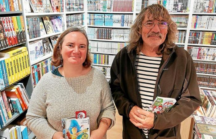 In Lannion, bookstore customers donate books to Secours populaire