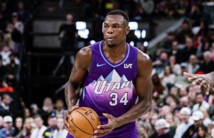 NBA: 3 points and 9 rebounds for Oscar Tshiebwe for his first game with the Utah Jazz