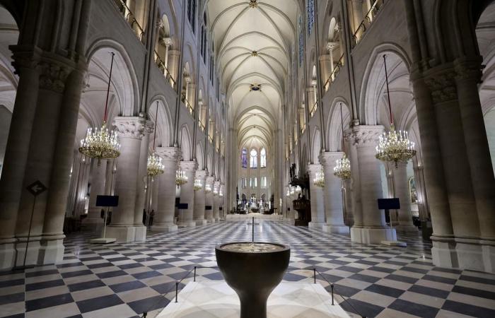 The day I visited the restored Notre-Dame, running behind Emmanuel Macron