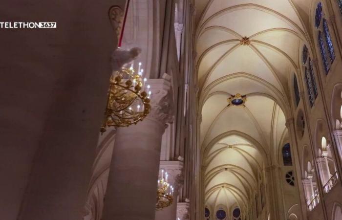 glimpse of the splendor of the restored cathedral