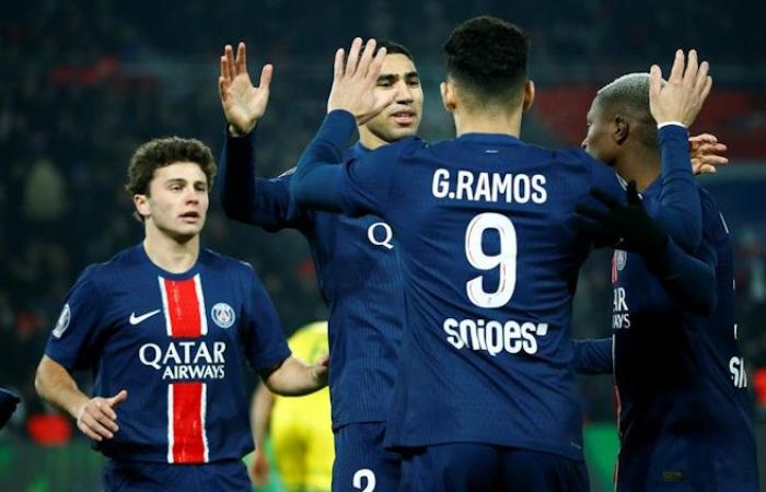 Match: PSG/Nantes (1-1), individual performances