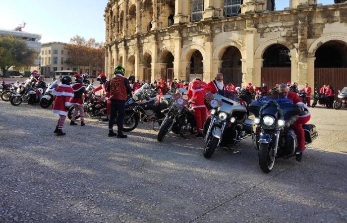 When Gard bikers play Santa Claus for the children of Carémeau hospital