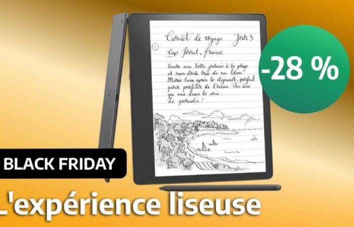 Always excellent, the Kindle Scribe e-reader is finally at a good price thanks to Black Friday!