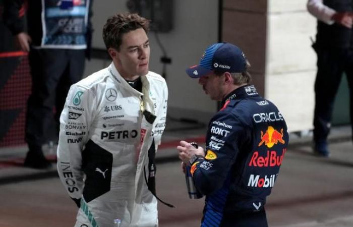 Max Verstappen, penalized by one place, loses his Qatar GP pole position to George Russell