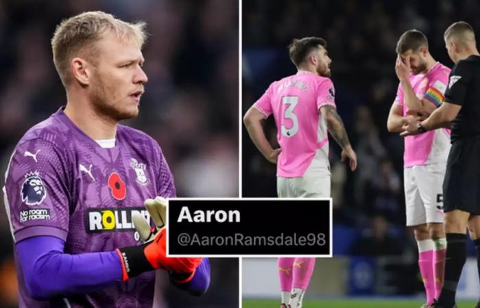 Aaron Ramsdale posts first tweet since May and immediately goes viral after Brighton vs Southampton – Premier League