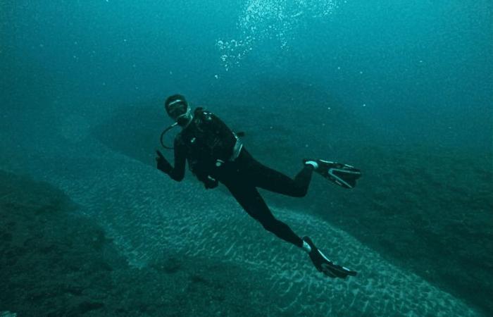 Nicolas will dive for the world record for the longest underwater human chain on Reunion Island