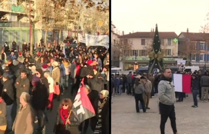 a year later, two ultra-right and left-wing demonstrations were organized in Romans-sur-Isère