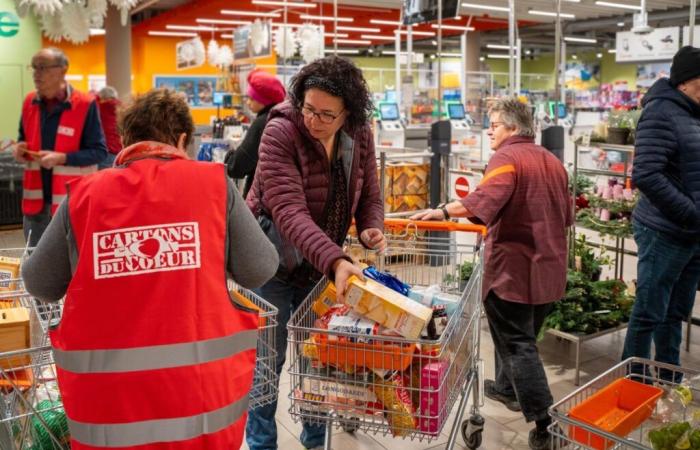 At Migros in Delémont, report from the volunteers of the boxes of the heart