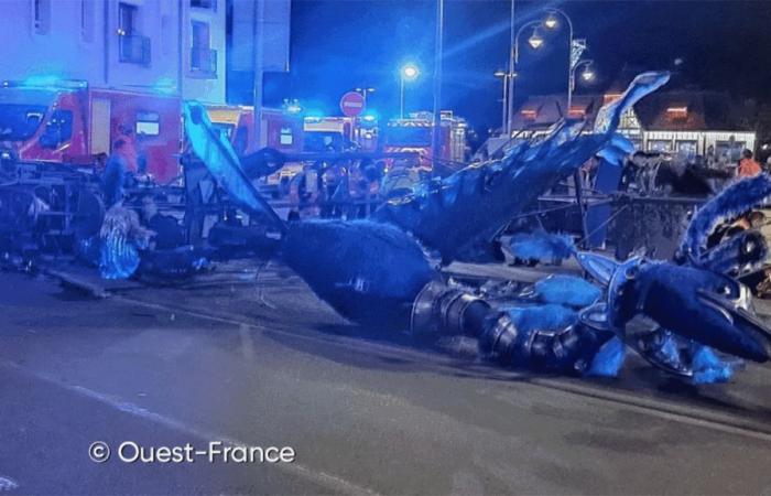 Serious incident during a Christmas parade in France: a metal structure falls and leaves 13 injured