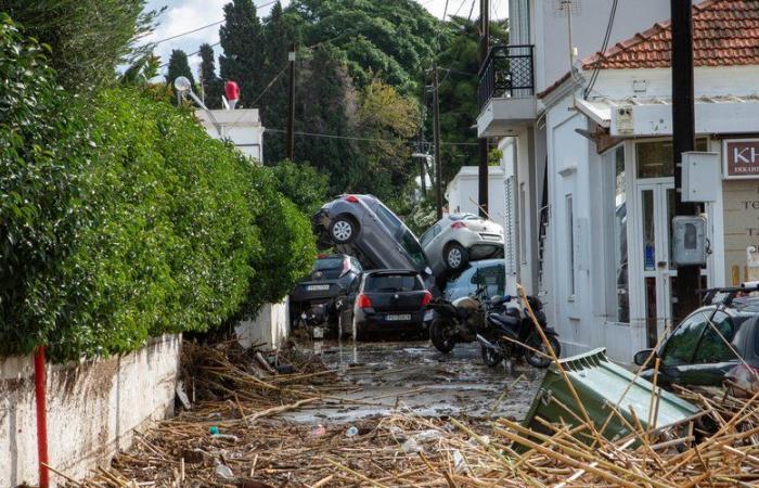 Devastated roads and crushed cars: storm Bora causes significant flooding in Greece, two deaths and extensive damage