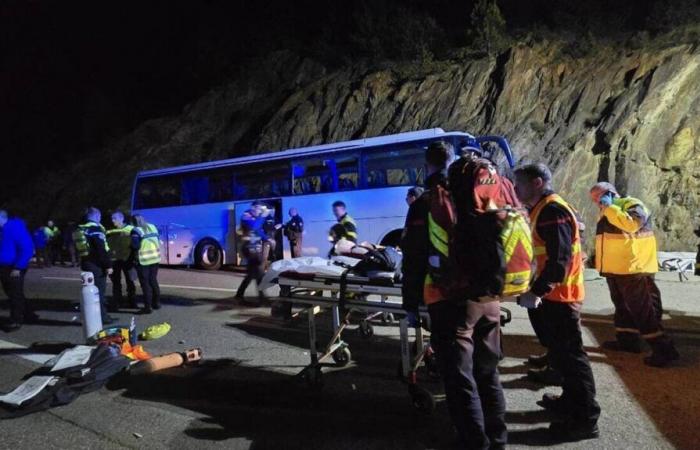 Pyrenees-Orientales. Bus accident leaves at least two dead and seven seriously injured