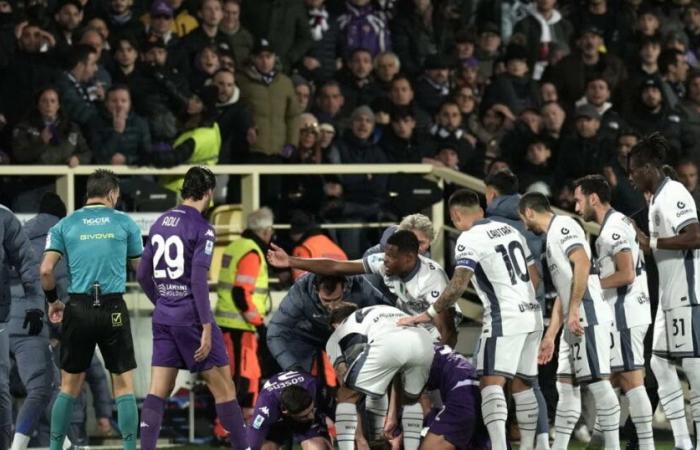 Fiorentina player Bove collapses during match against Inter