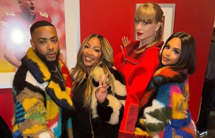 Taylor Swift Hangs Out with Chiefs WAGs Chariah Gordon and Sheawna Weathersby