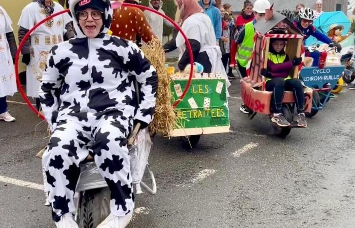 In Mayenne, a crazy wheelbarrow race for three hours for the 2024 Telethon