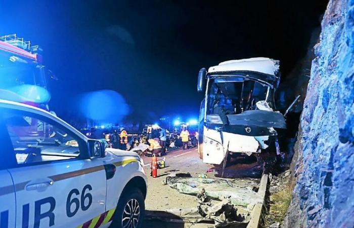 At least two dead and seven people seriously injured in a bus accident in the Pyrénées-Orientales