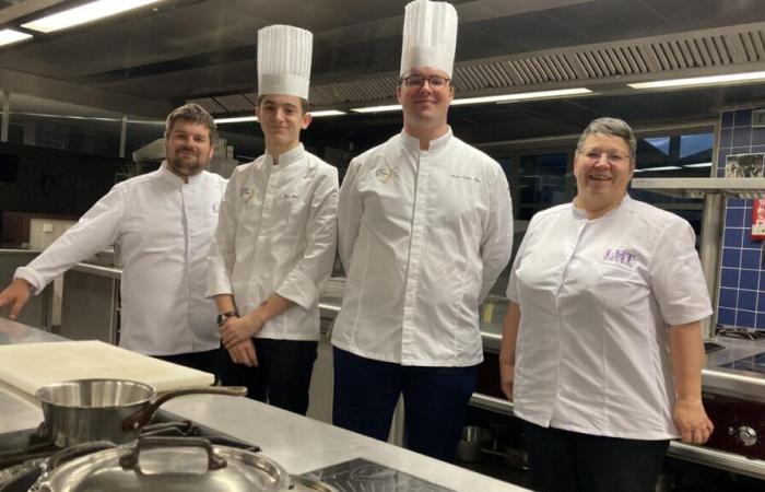 Winning competition for two students from the Blois hotel high school, titled Best Apprentices of France