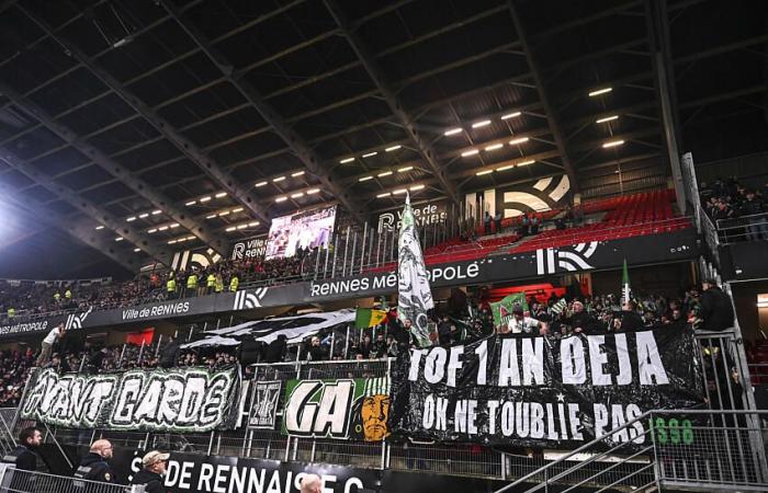 2 supporters ended up at the Rennes police station