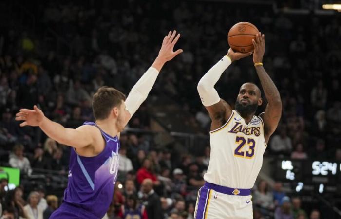 LeBron James goes old school to lead Lakers past the Jazz