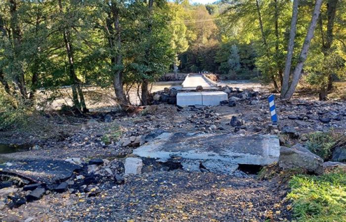 After the floods in Haute-Loire: the Saint-Ilpize ford reopened