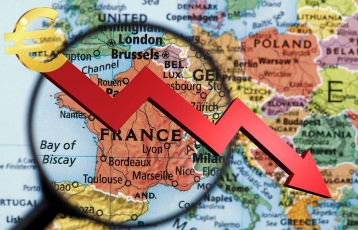 political instability in France causes the euro to fall against the dollar