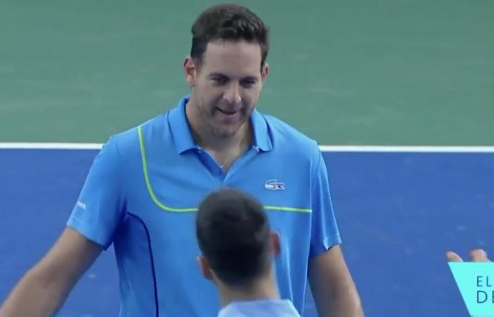 Videos > Del Potro's tears in Djokovic's arms, maximum emotion…