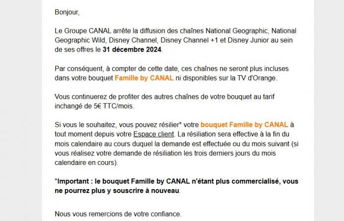 Famille by CANAL: Orange announces the shutdown of five channels