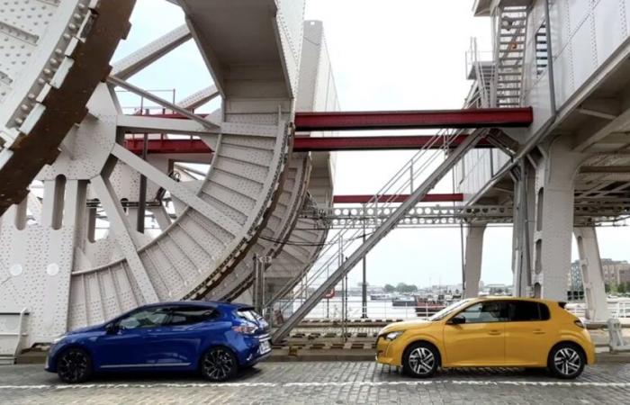 Hellish duel between the Peugeot 208 and the Renault Clio