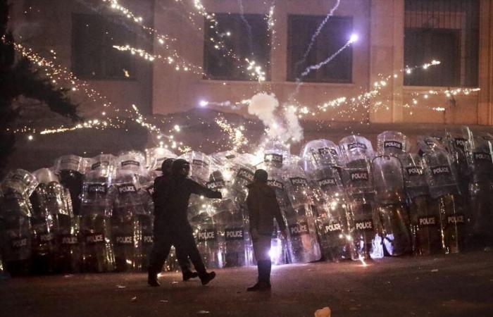 Fourth night of protests in Georgia after suspension of EU membership