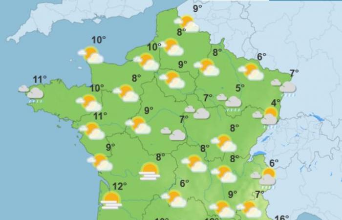 Weather of the week: a parade of disturbances on the program for early December (): 7 Day Forecast