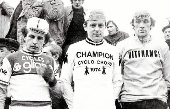 Who holds the record for Brittany cyclo-cross championship titles?