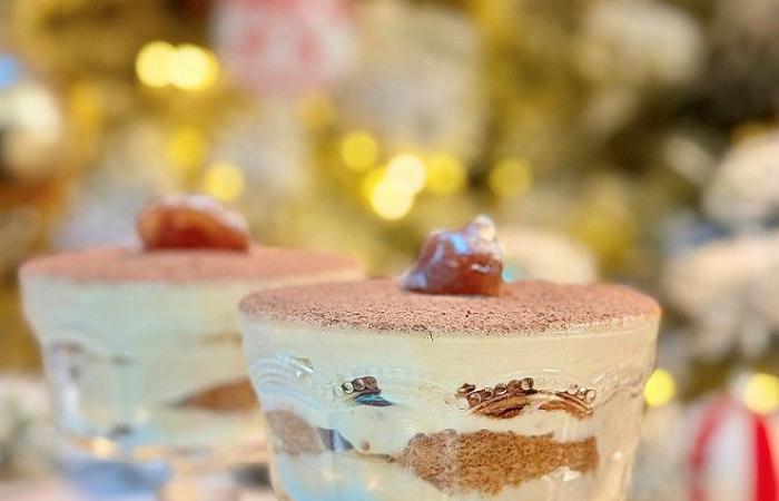 Mont Blanc-style tiramisu by Cyril Lignac