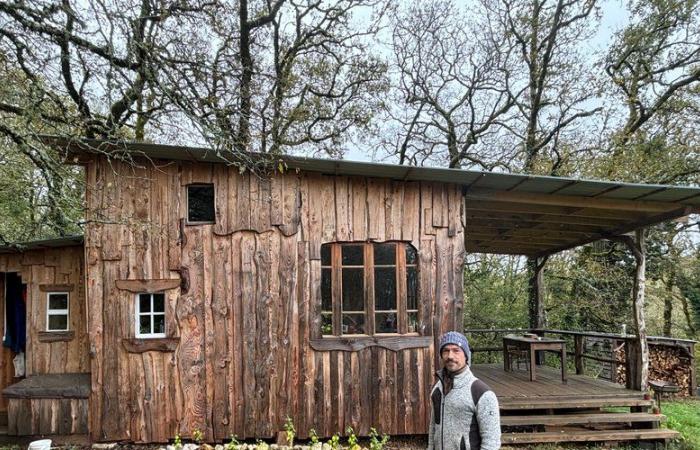 Testimony. He lives in a self-contained cabin in the middle of nature