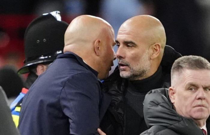 Slot, no “sympathy” for Guardiola