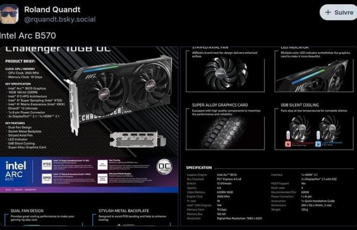 The characteristics of Intel’s future graphics card leak, 24 hours before its official release