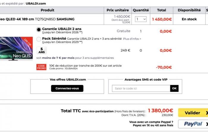 this giant 75″ Samsung 4K Neo QLED TV (HDMI 2.1) sees its price plummet