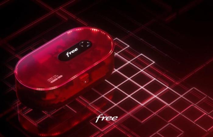 Free launches a limited edition Freebox Ultra, transparent and lit in red