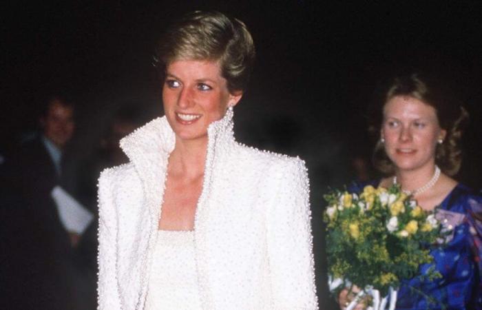 The day Lady Diana dazzled the British Fashion Awards stage with an iconic beaded dress