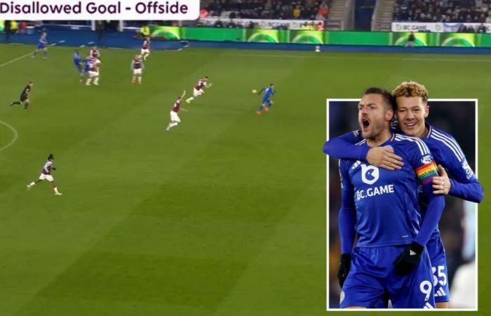 West Ham players SLAMMED for defending as if Jamie Vardy was offside only for VAR to declare Leicester goal onside