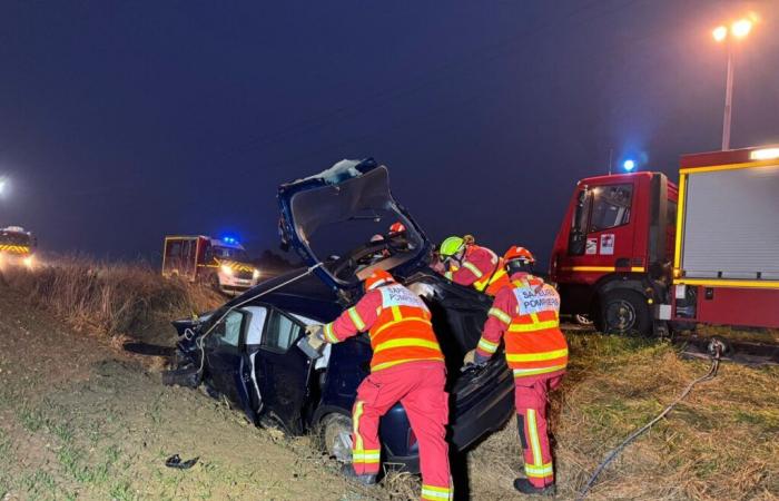 A morning accident between three cars leaves many injured in the south of Oise