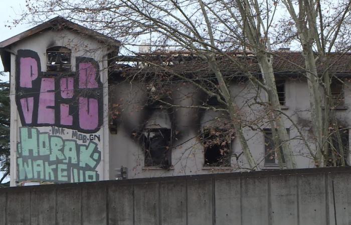 A body found in the rubble following the fire of a squatted building near Lyon