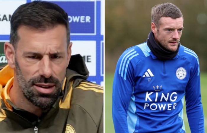 Ruud van Nistelrooy reveals ‘problem’ with Jamie Vardy during his first Leicester City press conference – Premier League