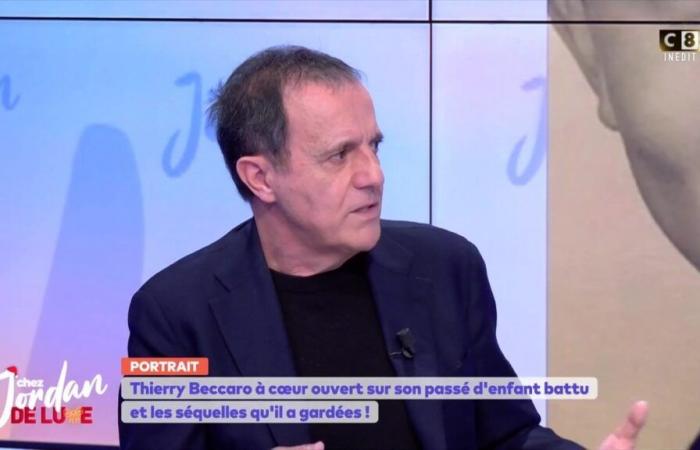 “I had to run away”: Thierry Beccaro moved to tears while talking about his childhood under the blows